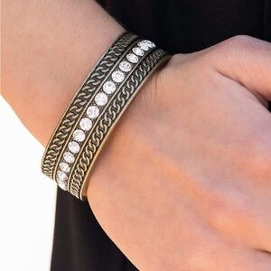Bronze Bracelet with Textured Designs